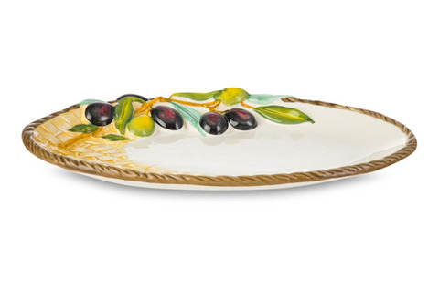 Блюдо овальное 32х20см Edelweiss Оливки
