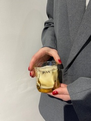 Свеча натуральная ароматическая JIWA 200 мл мятый стакан-бежевый