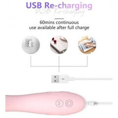 Гибкий, изгибающийся вибратор для точки G - DryWell G-Spot, белый