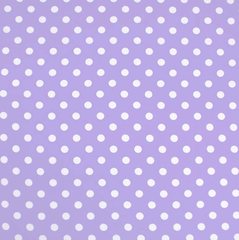 Ткань плательная Кашибо белый горох на сиреневом, d 1,2 см
