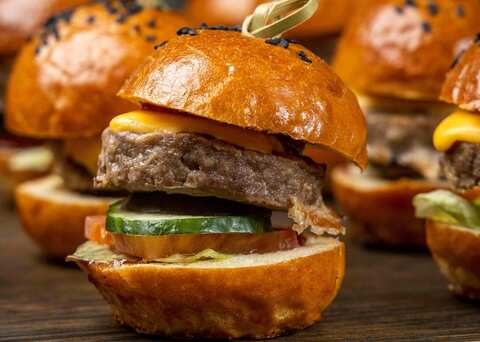 Мини-бургер с индейкой, 20 шт.