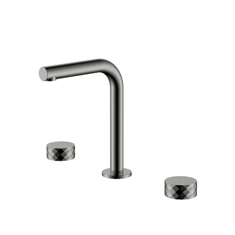 Boheme 152-GM Смеситель на столешницу STICK DIAMOND на 3 отв. Gun Metal