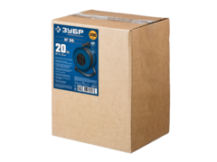 ЗУБР КГ-315, КГ, 3 x 1.5 мм2, 20 м, 3700 Вт, IP44, силовой удлинитель на стальной катушке, Профессионал (55080-20)