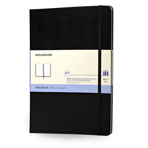 Блокнот Moleskine Sketchbook Large, цвет черный