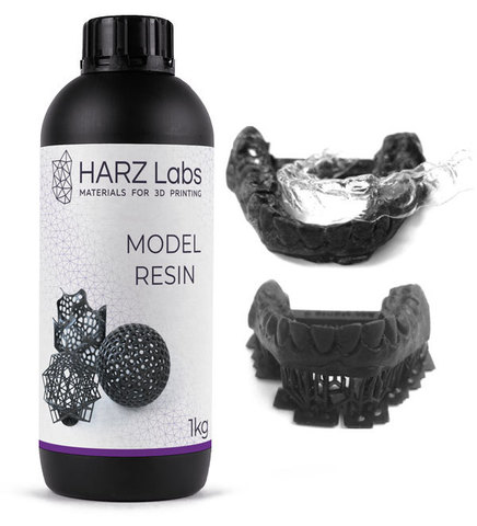 Фотополимер HARZ Labs Model Resin Black, черный (1 кг)