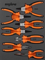 Ombra OMT7STE Набор шарнирно-губцевого инструмента в EVA ложементе 280х375 мм, 7 предметов 56138