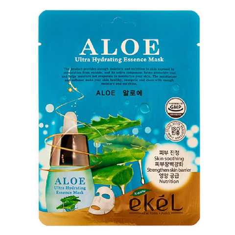 Тканевая маска для лица EKEL Aloe Ultra Hydrating Essence Mask, 25 мл