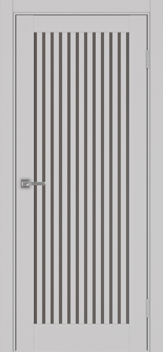 Дверь межкомнатная Оптима Порте Турин 543.2, цвет пепельный, экошпон, стекло бронза