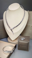 84056 - Колье ЗМЕЯ (тонкая) из стали, коллекция SERPENTI качество lux