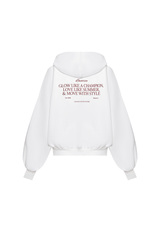 Толстовка на молнии с принтом Белый