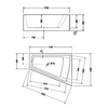 Duravit Paiova 700000000000000 Ванна, Duravit, Paiova, ширина, мм-1700, глубина, мм-1300, высота, мм-460, водоизмещение (л)-225, форма-трапеция, панель-есть, диаметр слива, мм-52, материал-санитарный акрил, цвет-белый