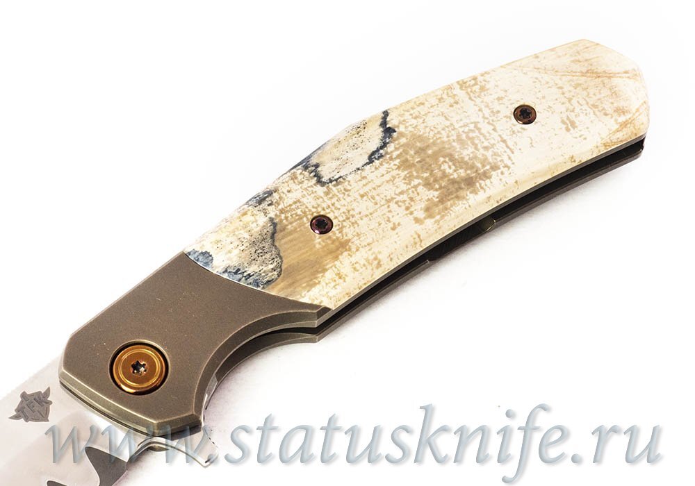 Нож TFK Stone Project M Laminate Mammoth Titanium Bronze