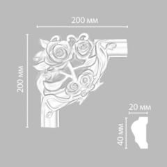 Угол Decomaster DP-304D 200х200х20мм