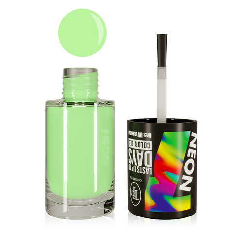 TF Лак для ногтей COLOR GEL  тон 316/ NEON/ Tropic Green/тропически-зеленый яркий 8мл