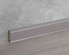 Плинтус ХДФ Doellken Cubu Flex Life 1246 серебро платинум 40x13х2500 мм