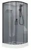 Aquanet 267258 Passion EVO R 90 Душ. кабина 1/4 круга, 900х900 BLACK 3 Набор (267258)