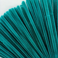 Проволока шенил/синель для рукоделия 30 см, бирюза