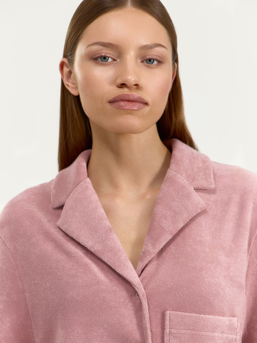 

Рубашка Мале махровая, Пудровый