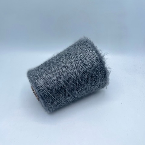 Cariaggi (пр.Италия) art-Nirvana 2200м/100гр, 60%Кашемир 40%Шелк, цвет- Серый меланж(183/104), арт.35228