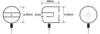 Bemeta 104502112-6mm Запчать OMEGA: Держатель стеклянной полочки пара, для стекла 6 мм