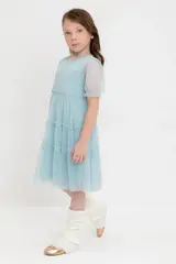платье  для девочки  К 5909/зимнее небо
