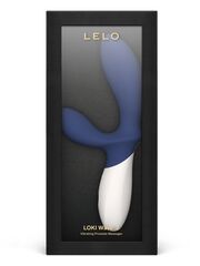 Синий вибромассажер простаты Lelo Loki Wave 2 - 19,6 см. - 
