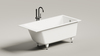 Salini 105012G CASCATA KIT 150x70 Встраиваемая ванна с прямоугольной чашей, регулируемые ножки, донный клапан "Click-Clack" белый, сифон, интегрированный слив-перелив