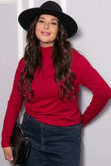 Водолазка Осенняя история (красная) Б14541-20М LT Collection