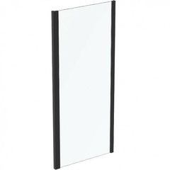 Ideal Standart K9374V3 CONNECT 2 L Фиксированная боковая панель 90 см, высота 195 см, безопасное прозрачное стекло 6 мм, антиизвестковое покрытие Ideal Clean, алюминиевый профиль Silk Black, регулировка профиля до 50 мм фото