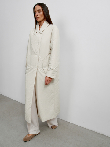 Облегчённый пуховик VANESSA, молочный