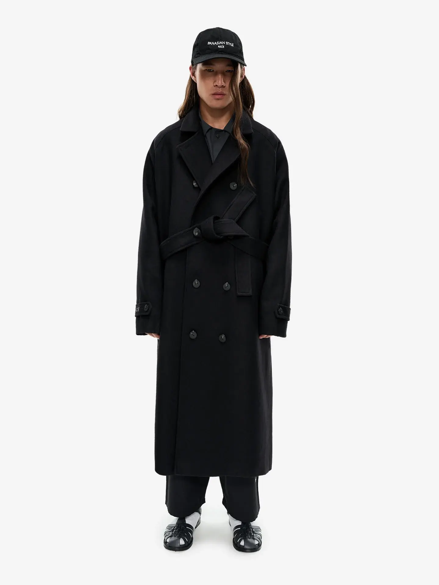 Пальто PANASIAN OVERSIZE COAT BLACK
