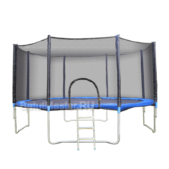 Батут с сеткой и лестницей, диаметр 12 фт
