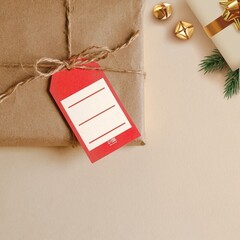 Шильдик,  «С Новым годом», 5*9 см, 10 шт.