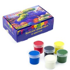 
          Гуашь Alingar карамельная, 6 цветов, 20 мл., картонная упаковка, "Пейзаж"