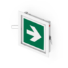 Световой эвакуационный указатель Moncato OT621-2201 с рамкой для встраиваемого монтажа