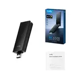USB-адаптер Cudy WU6500 Wi-Fi 7 BE6500 с высоким коэффициентом усиления, 2,4, 5, 6 ГГц, до 6452 Мбит/с, USB 3.0