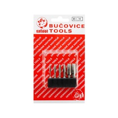 Набор метчиков для шуруповерта M3 -M10 HSS (BIT-1) 6пр Bucovice(CzTool) 948110