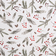 Коробка одиночная, Прямоугольник, Новогодняя пора, Ассорти, Металлик, 35*25*10 см, 1 шт.