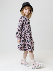 платье  для девочки  КР 5956/сиреневый 3304 Н091 к619