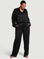 ПИЖАМА САТИНОВАЯ БРЮЧНАЯ VICTORIA'S SECRET ОВЕРСАЙЗ