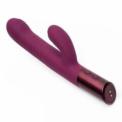 Фиолетовый вибратор Selove Thrusty - 24,4 см.