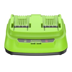 Ультрабыстрое зарядное устройство Greenworks 24V 8А G24X2C8 на 2 аккумулятора