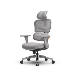 Эргономичное компьютерное кресло FoxGear NETZ модель XO - office edition, серый (FG-NETZ-XO-GY)