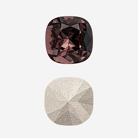 Кристалл Кушон (Сushion), оттенок "Бургунди"/"Burgundy", 12мм