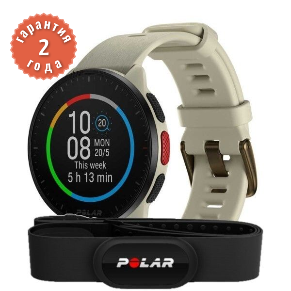 Polar Pacer Cloud White HR (H10)