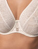 Кружевной бюстгальтер на косточках Mefemi DESIRE M bralette экрю