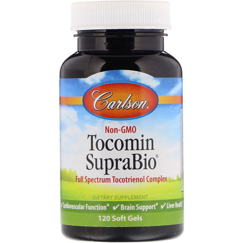 Carlson Labs, Tocomin SupraBio, 120 капсул