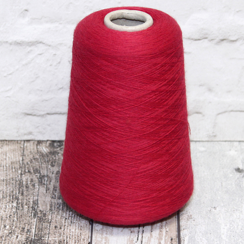 Меринос гребенной CASHWOOL 2/48 красный ягодный