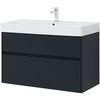 Aquanet 312874 Тумба с раковиной Aquanet Бруклин 100 цв. антрацит матовый (312874)
