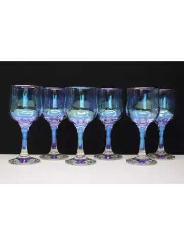 Фужеры для вина 6 штук Радужная коллекция